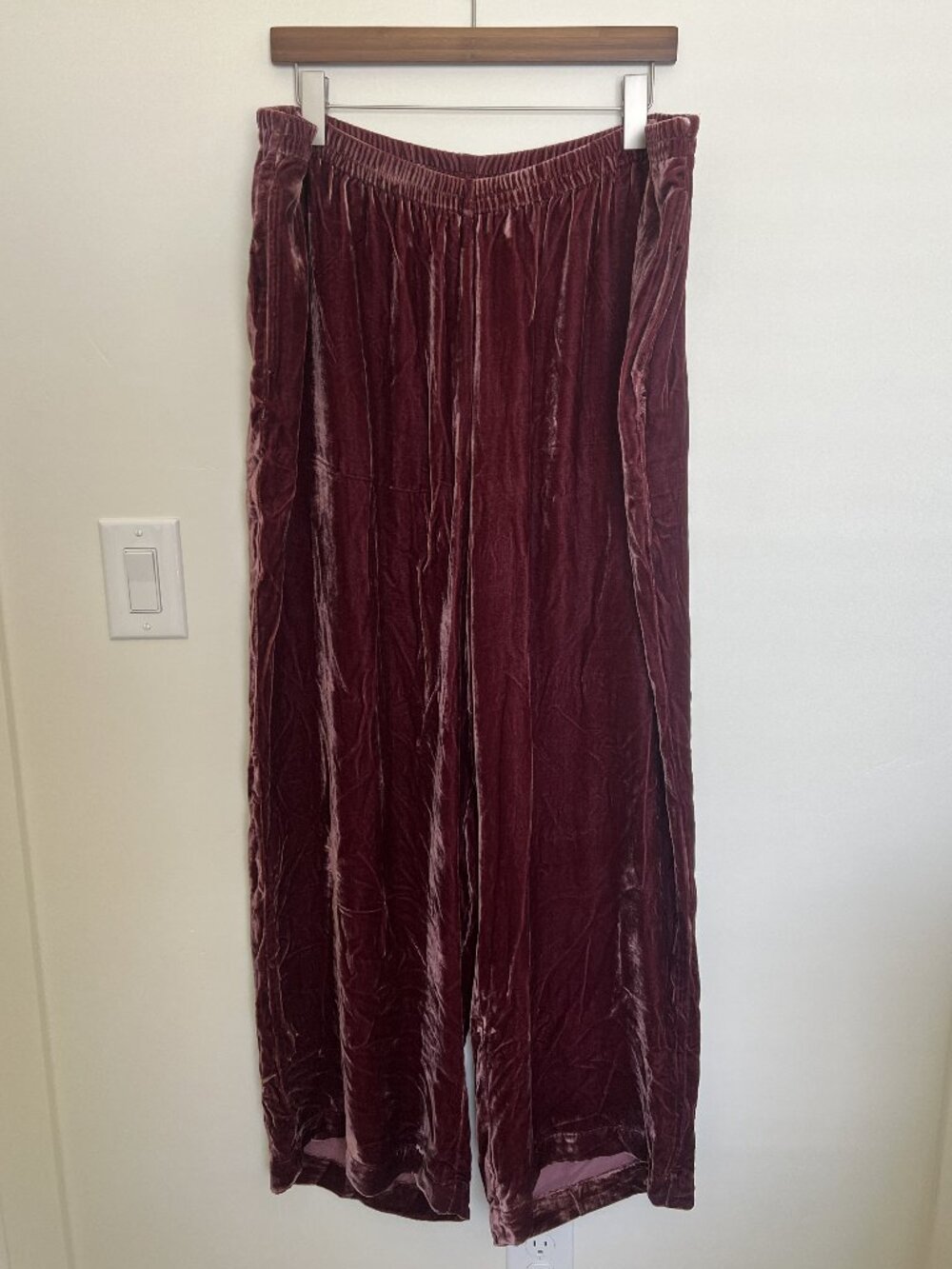 Burgundy Velvet Pants